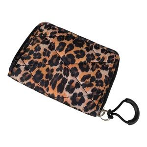 Topshop Leopard Print Zip Wallet